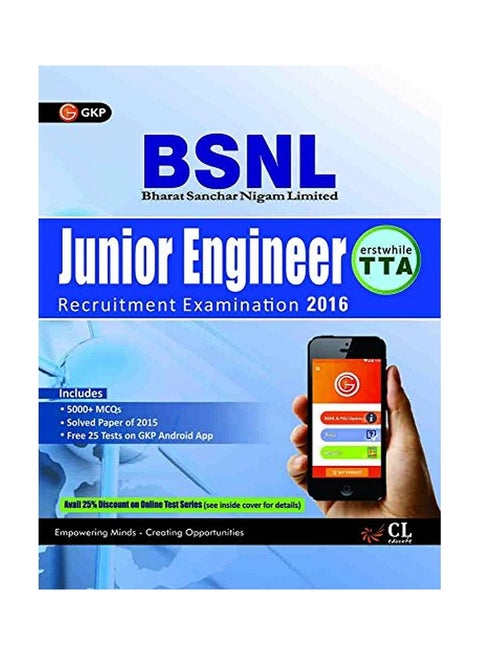 BSNL Telecom Technical Assistant (TTA) Junior Engineer paperback english - 01 Jun 2016