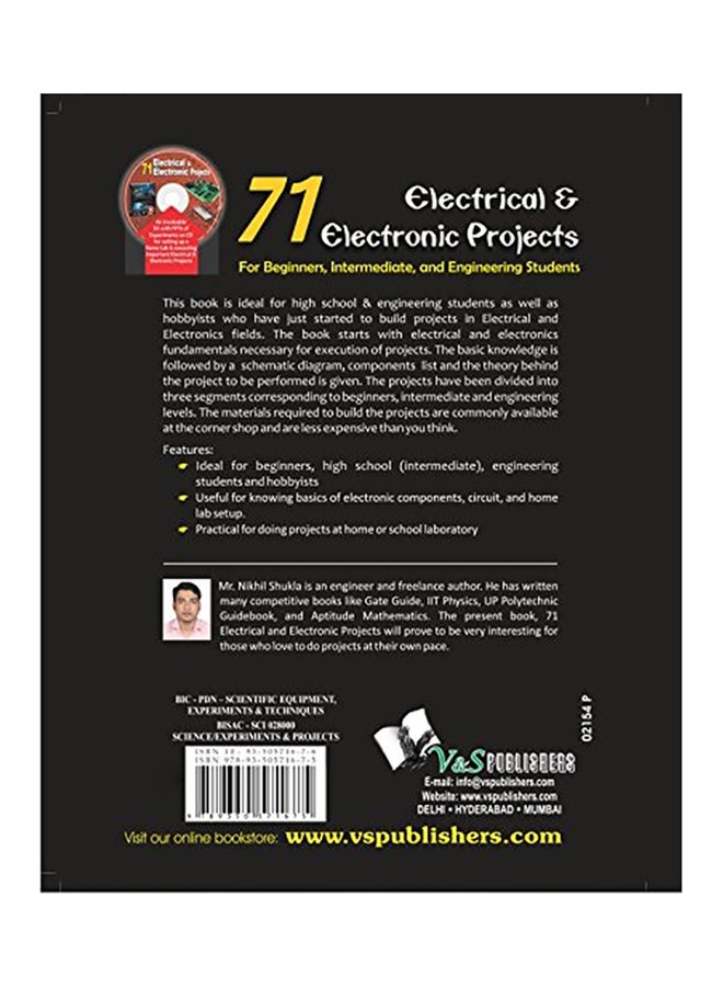 71 Electrical And Electronic Projects: For Beginners, Intermediate And Engineering Students Paperback English by Nikhil Shukla - 43228  - Image 2