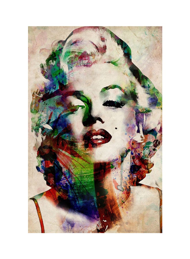 3D Drawing Of Marilyn Wallpaper Beige 90X60centimeter  - Image 1
