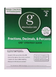 Manhattan GRE: Fractions, Decimals, And Percents GRE Strategy Guide paperback english - 01 Dec 2010