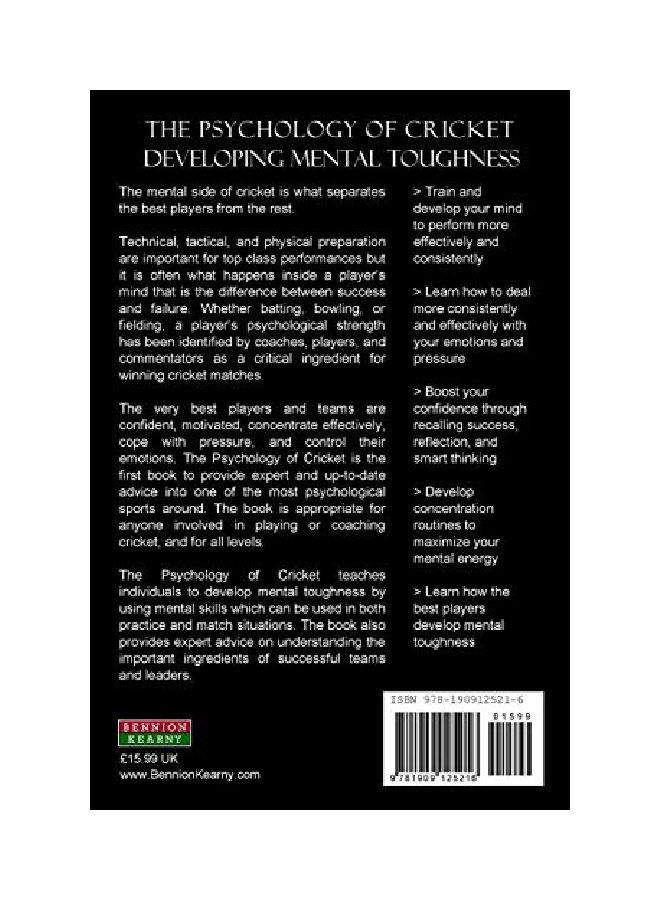 The Psychology Of Cricket: Developing Mental Toughness paperback english - 25 Mar 2013