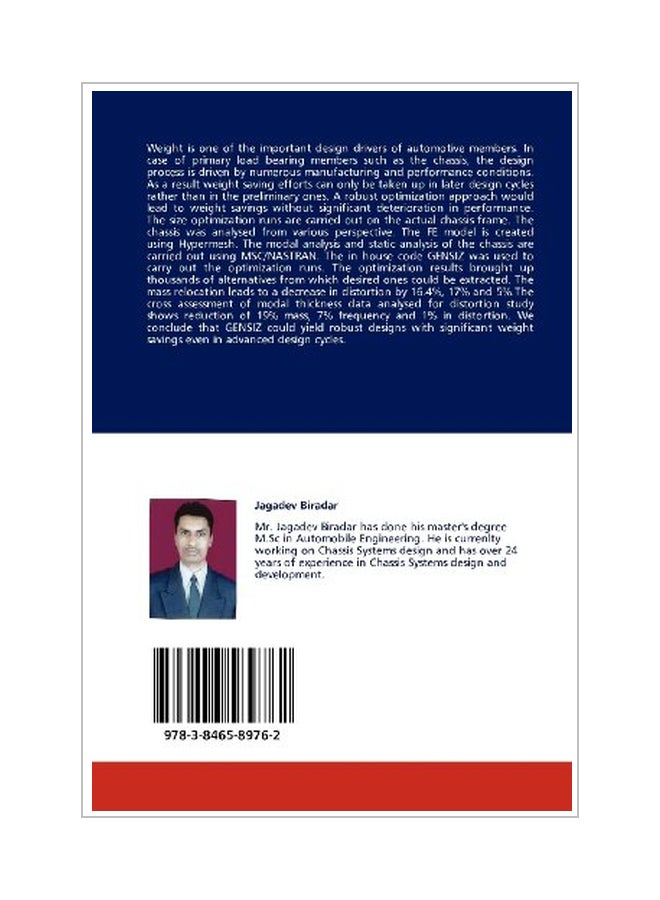 null - Automotive Chassis Sizing Optimization paperback english - 22 Feb 2012 - Image 1