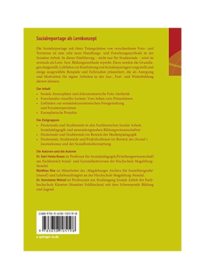 Sozialreportage Als Lernkonzept paperback german - 08 Dec 2015 - Image 2