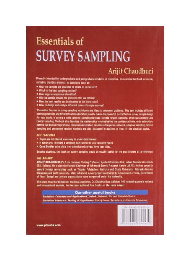 Essentials Of Survey Sampling hardcover english - 30 Jan 2010  - Image 2