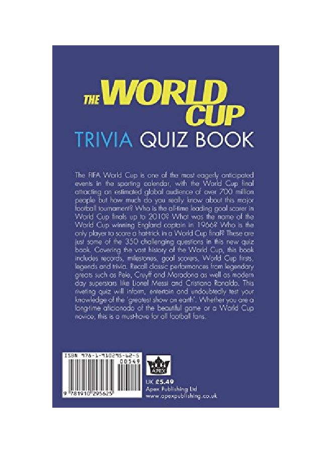The World Cup Trivia Quiz Book paperback english - 07 Apr 2014  - Image 2