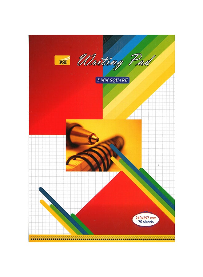 Psi Square Writing Pad, 5mm Multicolour - Image 1