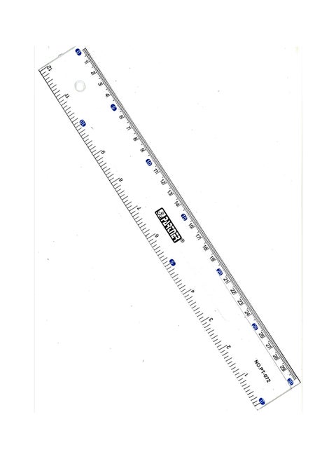 Compact Clear Ruler Clear/Black