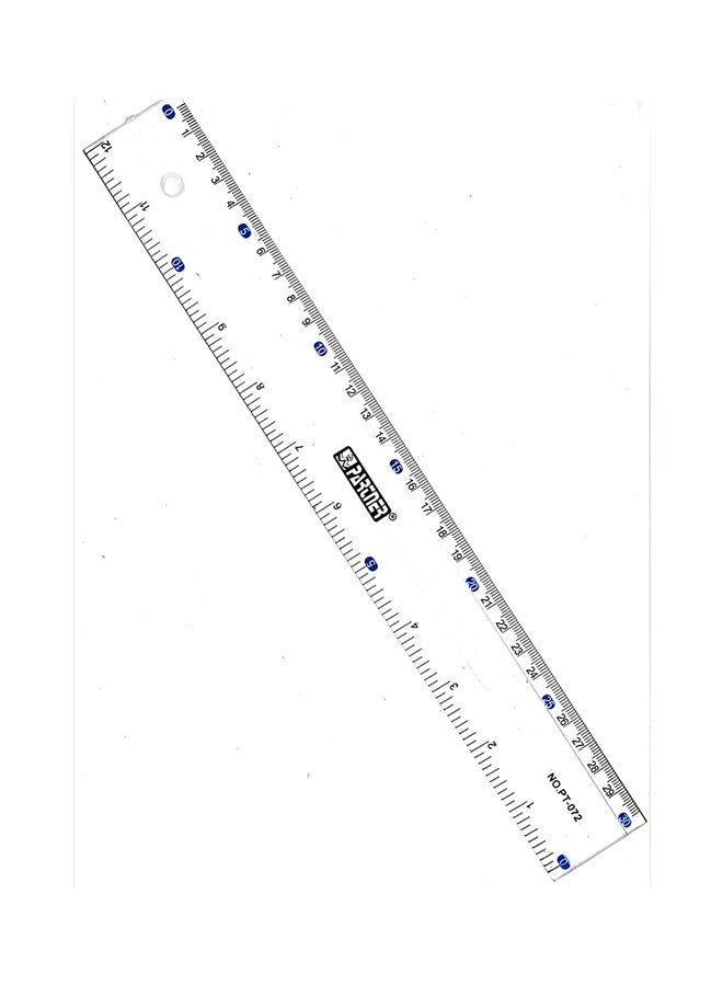 PARTNER - Compact Clear Ruler Clear/Black - Image 1