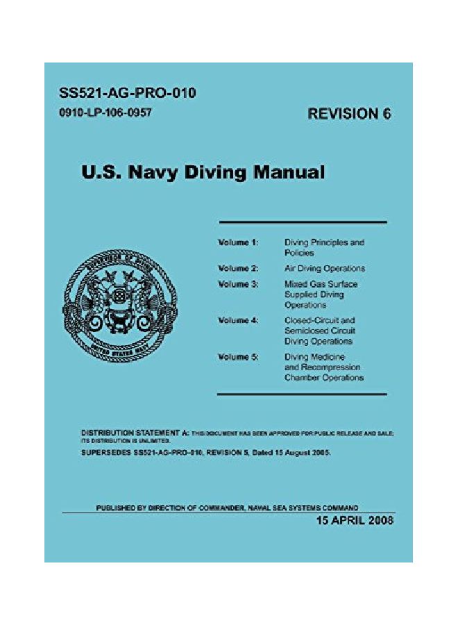 U.S. Navy Diving Manual Hardcover English - 01 Oct 2010  - Image 1