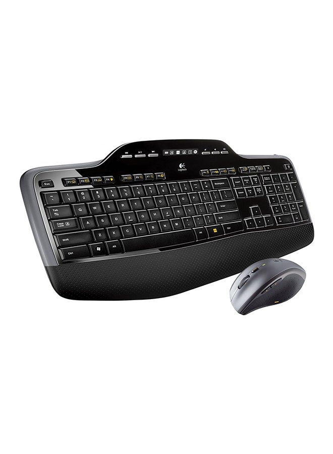 Logitech - Mk710 Wireless Desktop Keyboard And Mouse Eng/Arabic Black - Image 1