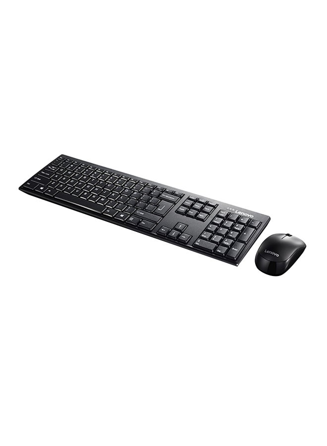 Lenovo Wireless Combo Keyboard And Mouse Black  - Image 1
