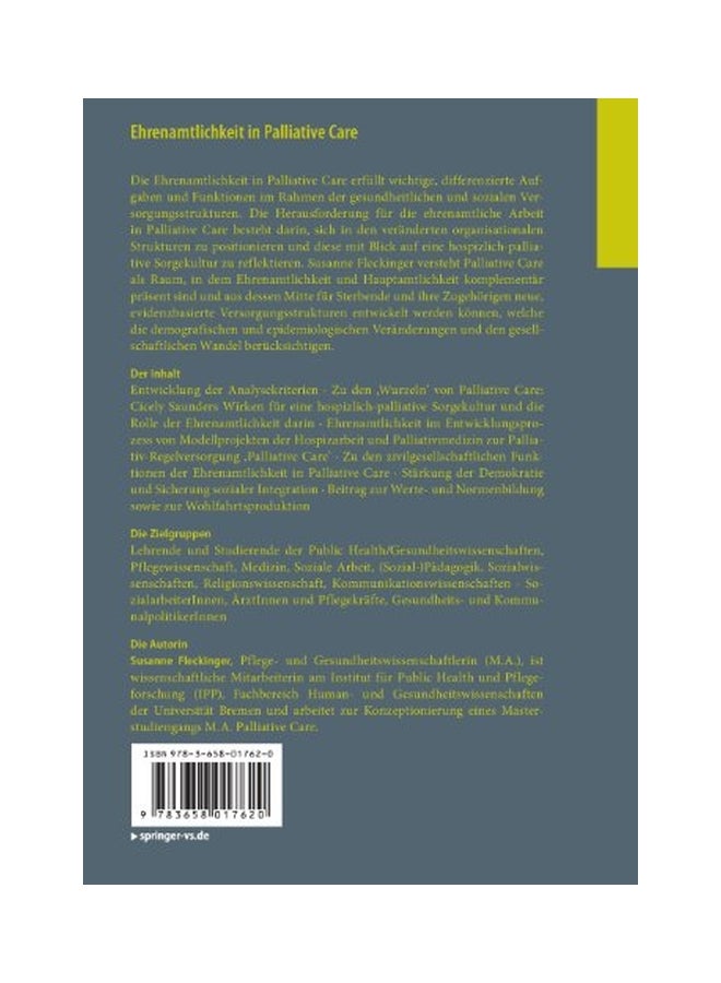 Ehrenamtlichkeit In Palliative Care Paperback German by Susanne Fleckinger - 28 Mar 2013 - Image 2