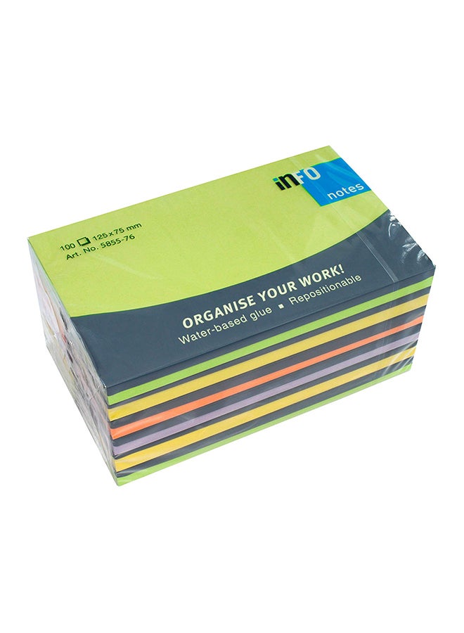 Info Note Sticky Note Set Multicolour - Image 1