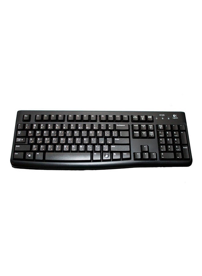 Logitech - K120 Comfortable Quiet Typing Keyboard Black - Image 1