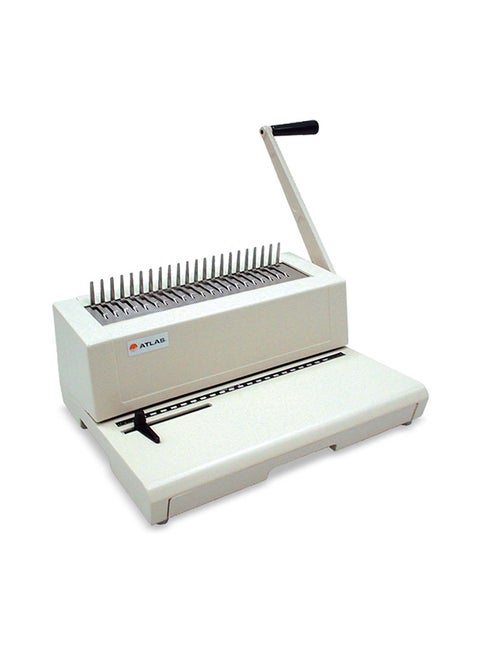 Plastic Comb Binding Machine White