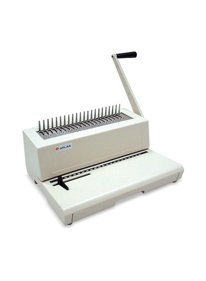 Plastic Comb Binding Machine White
