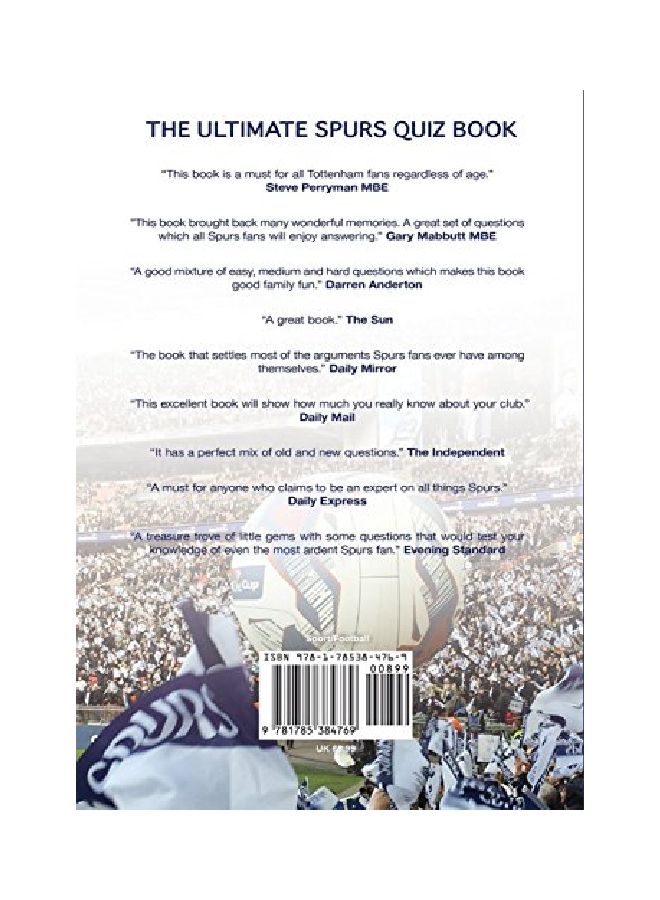 The Ultimate Spurs Quiz Book: 1, 250 Questions Covering The 80s, 90s And 2000s paperback english - 25 Apr 2016  - Image 2
