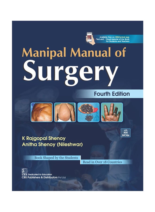 Manipal Manual Of Surgery Paperback English by K Rajgopal Shenoy - 1 Dec 2014 