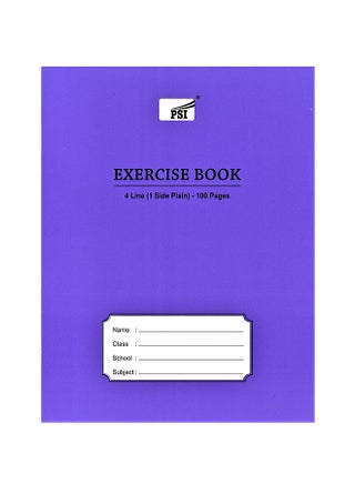 Four Line Exercise Notebook, 100 Pages Blue - v1551192135/N21568743A_1