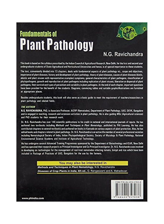 Fundamentals Of Plant Pathology Paperback English by N. G. Ravichandra - 30 Jul 2013  - Image 2