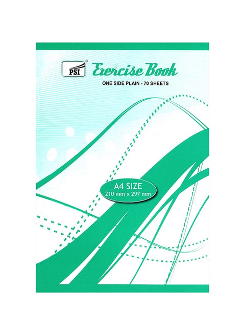A4 Size Square Ruled Exercise Book, 70 Pages Multicolour