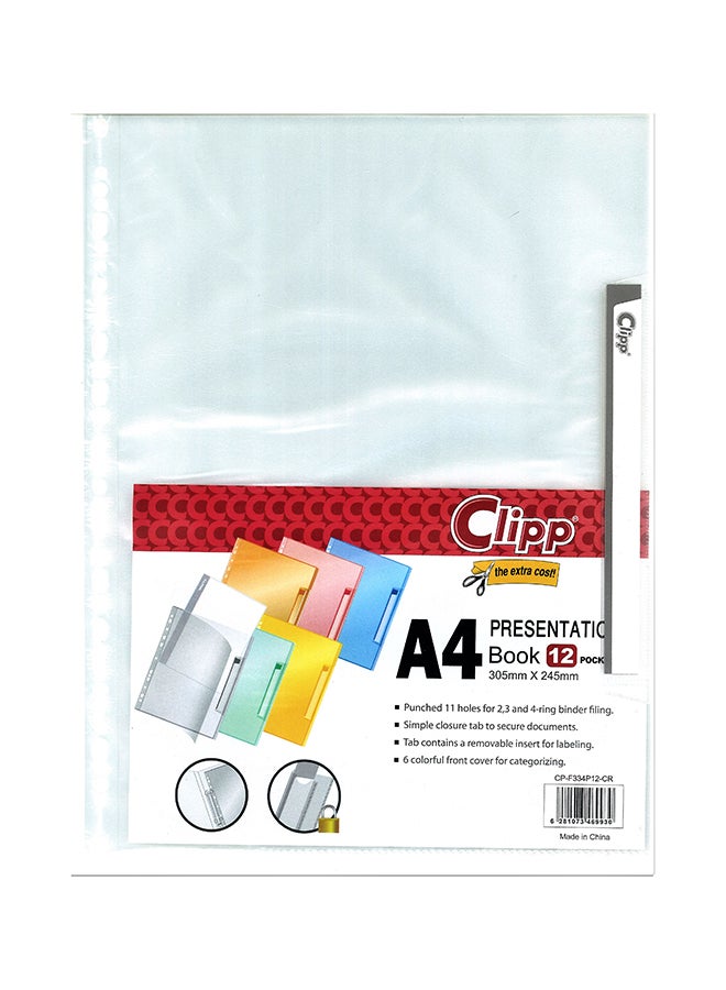 A4 Size Presentation Book Silver