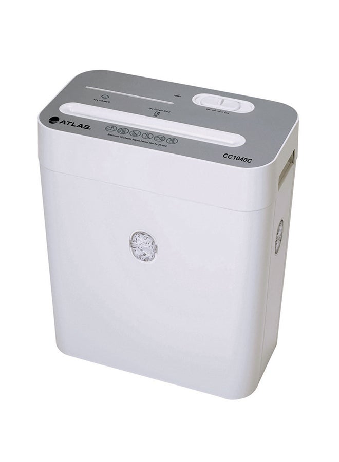 ATLAS Cross Cut Shredder White 