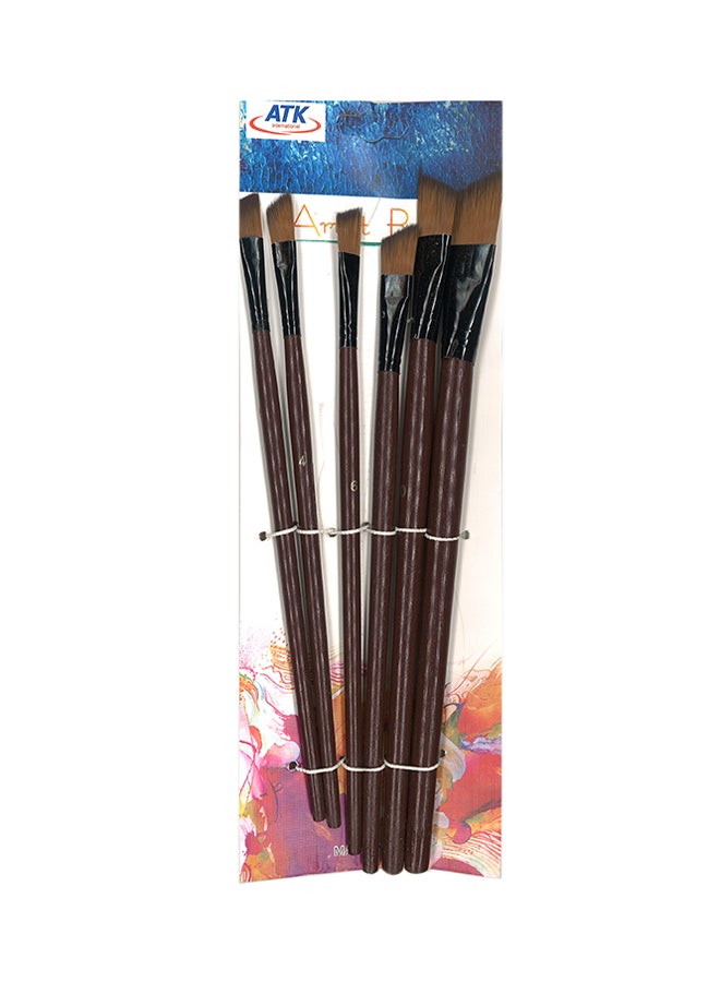6-Piece Artistic Brush Set Multicolour