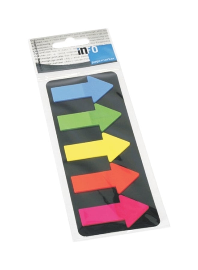 Info Note 5 Color Arrow Shaped Film Index Multicolour  - Image 1