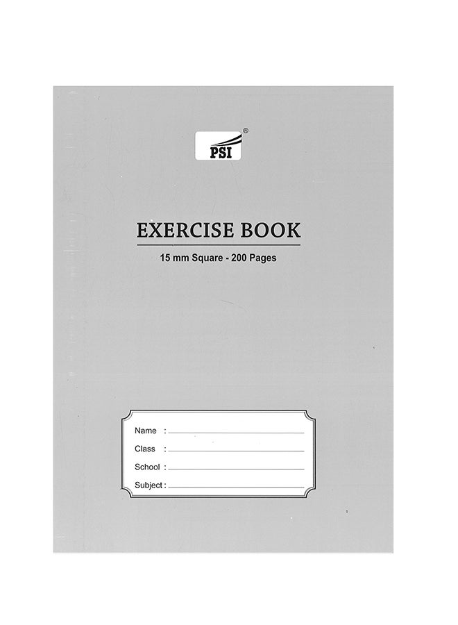 Psi - Squared All Purpose Exercise Book, 200 Pages Grey - Image 1