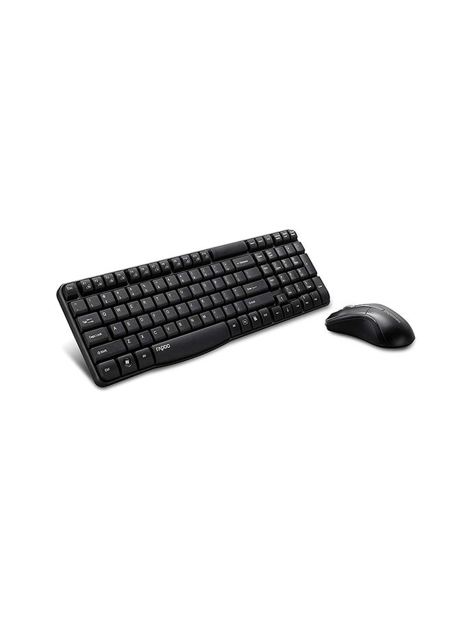 Rapoo Wireless Combo Keyboard And Mouse X1800 Black - Image 2