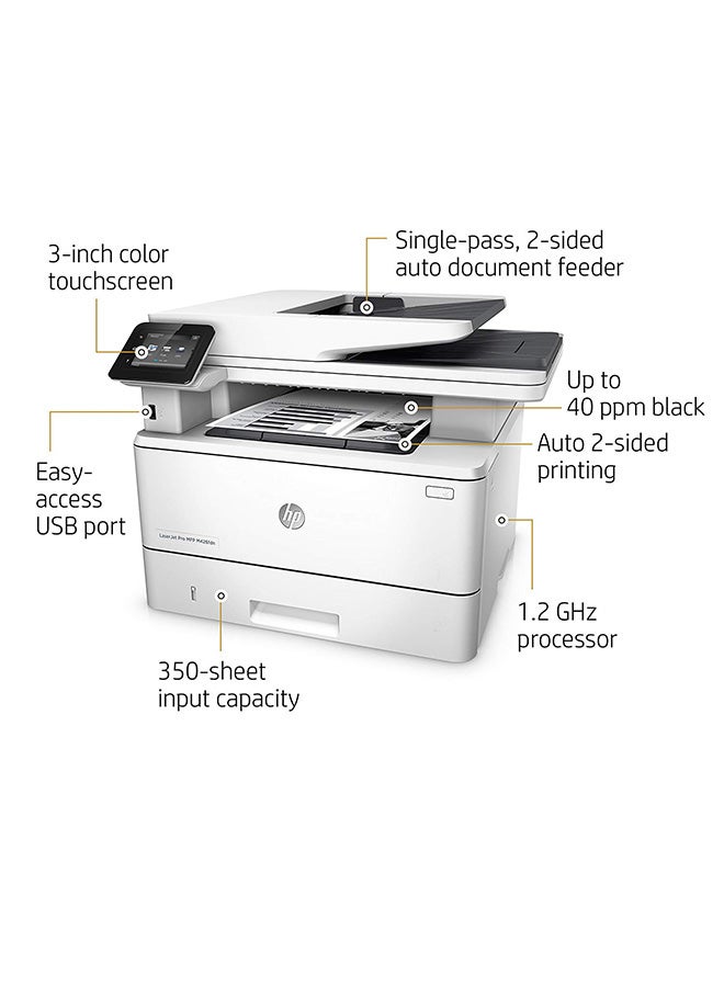 HP طابعة M426Fdn متعددة الوظائف طراز 6W14A أبيض - Image 3