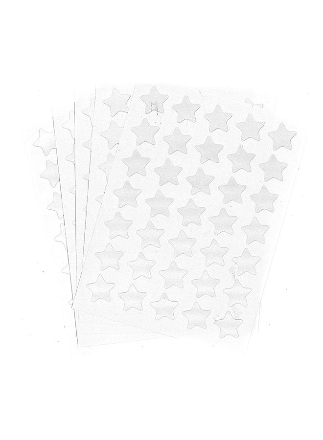 Alisun Star Self Adhesive Labels Stars Silver - Image 2
