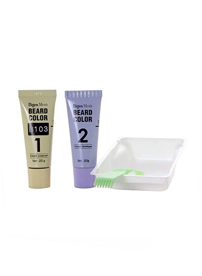 Bigen Men's Beard Color B103 Dark Brown Black 50grams - Image 2