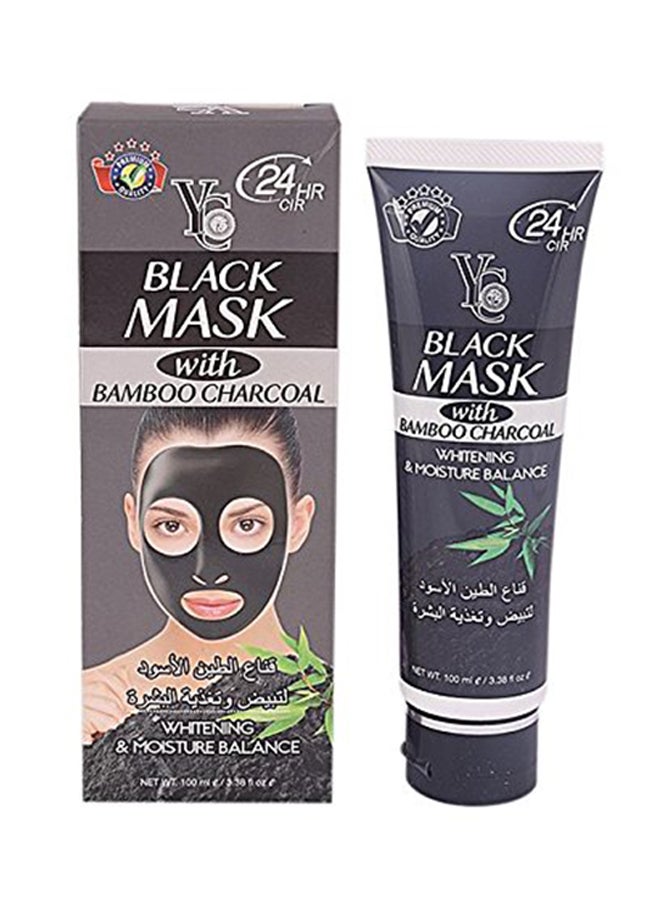 YC - Bamboo Charcoal Face Mask Black 100grams - Image 1