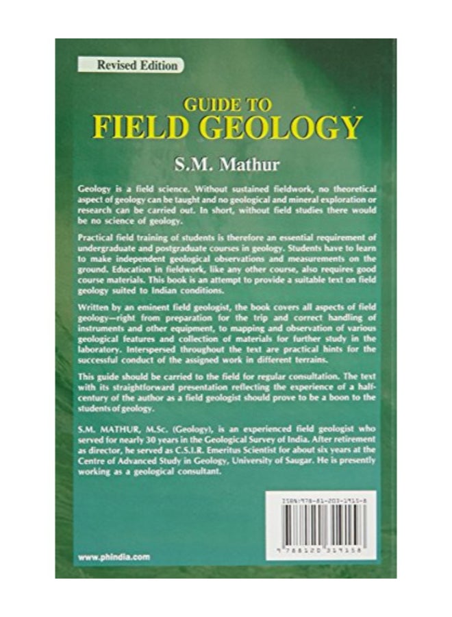 Guide To Field Geology - Revised Edition paperback english