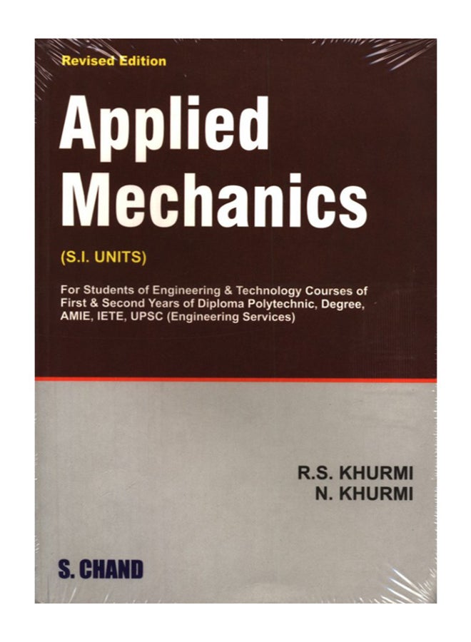 A Textbook Of Applied Mechanics - Revised Edition paperback english