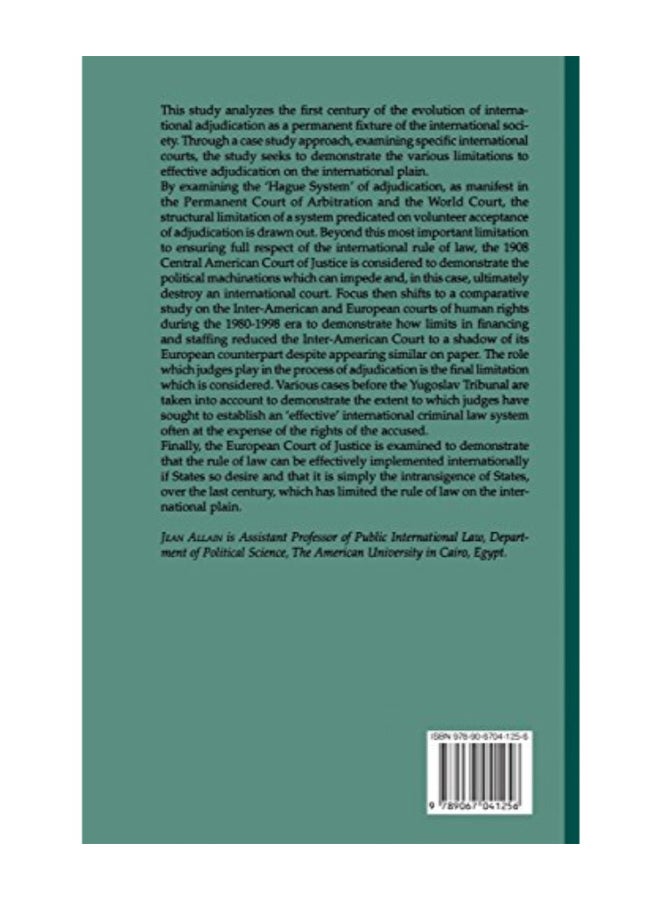 A Century Of International Adjudication: The Rule Of Law And Its Limits hardcover english