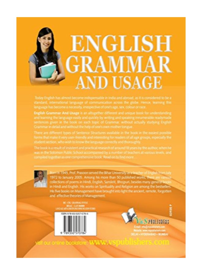 English Grammar And Usage: Read Swiftly, Speak Fluently And Write Correctly Paperback English by Prof. Shrikant Prasoon
