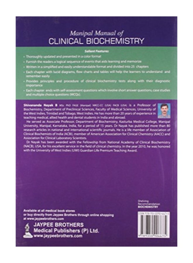 null - Manipal Manual Of Clinical Biochemistry paperback english - Image 1