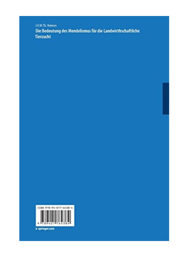 Die Bedeutung Des Mendelismus Für Die Landwirtschaftliche Tierzucht paperback german  - Image 2
