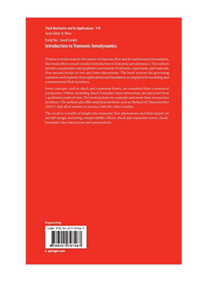 Introduction To Transonic Aerodynamics (Fluid Mechanics And Its Applications) hardcover english