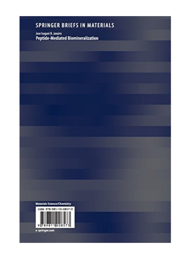 Peptide-Mediated Biomineralization (Springerbriefs In Materials) paperback english  - Image 2