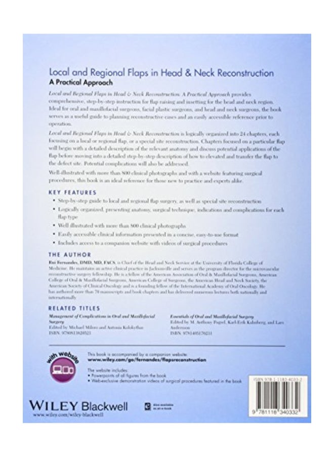 Local And Regional Flaps In Head And Neck Reconstruction: A Practical Approach Hardcover English by Rui Fernandes  - Image 2