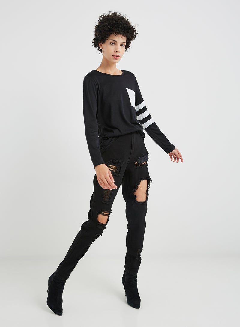 ZERESOUQ - Round Neck T-Shirt Black - Image 1