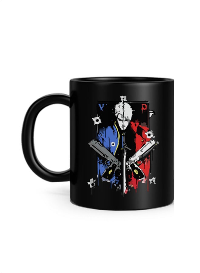Devils Never Cry Black Mug Printed Mug Black 10cm