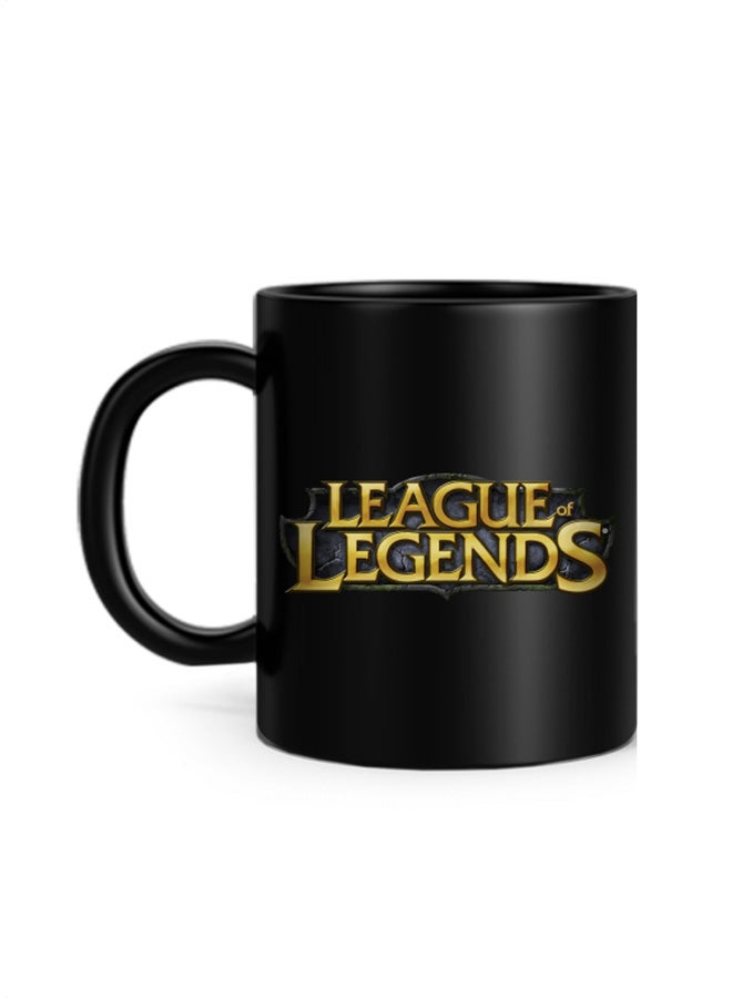 League of Legends Logo Printed Mug Black 10cm