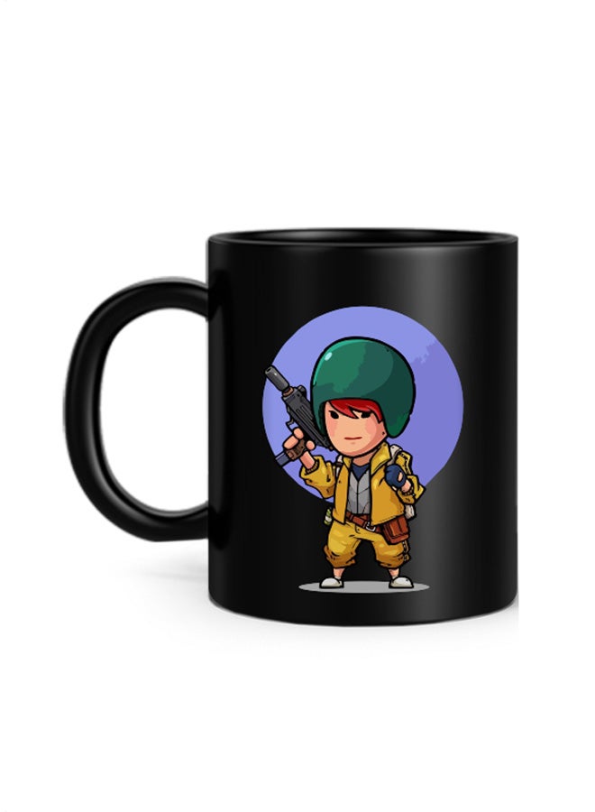 PUBG Fanart on Behance Printed Mug Black