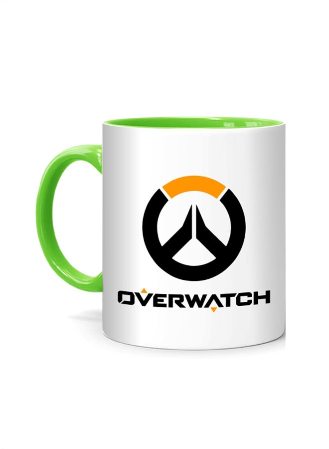Fm Styles Overwatch Game Design Printed Mug White/Green 