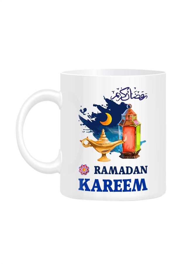 Fm Styles Ramadan Kareem Colorful Design Printed Mug White 10cm